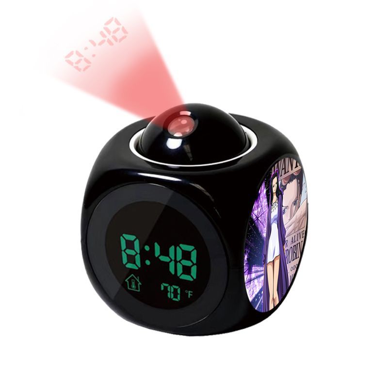 Digital Alarm Clock - Аниме-часы One Piece с проекцией Луффи,